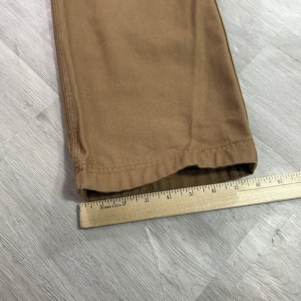 Duluth Trading Co Pants Mens 36x36 Brown Canvas Cargo Straight Leg Workwear